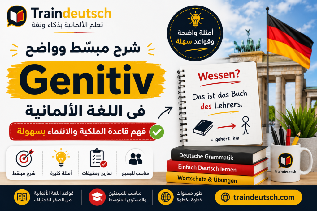 شرح Genitiv في الألمانية بطريقة سهلة جدًا